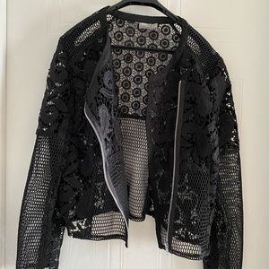 Lace jacket.